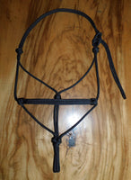 Marine rope inset halter all black