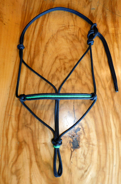 Marine rope inset halter Kelly green