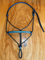 Marine rope inset halter Turquoise