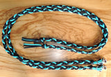 Plaited reins,split