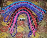 Pony plaited reins with nickel plated clips heaps of colours