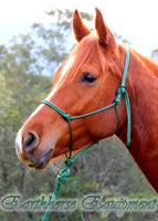 Standard halter,HUNTER GREEN Equestrian rope, choose size